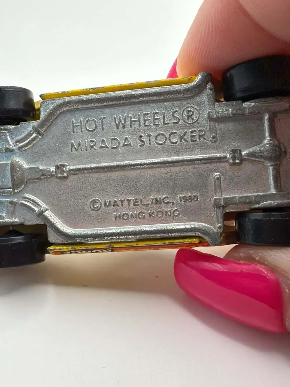 Vintage 1980 Hot Wheels Dodge Mirada Stocker #10 Yellow Diecast Car